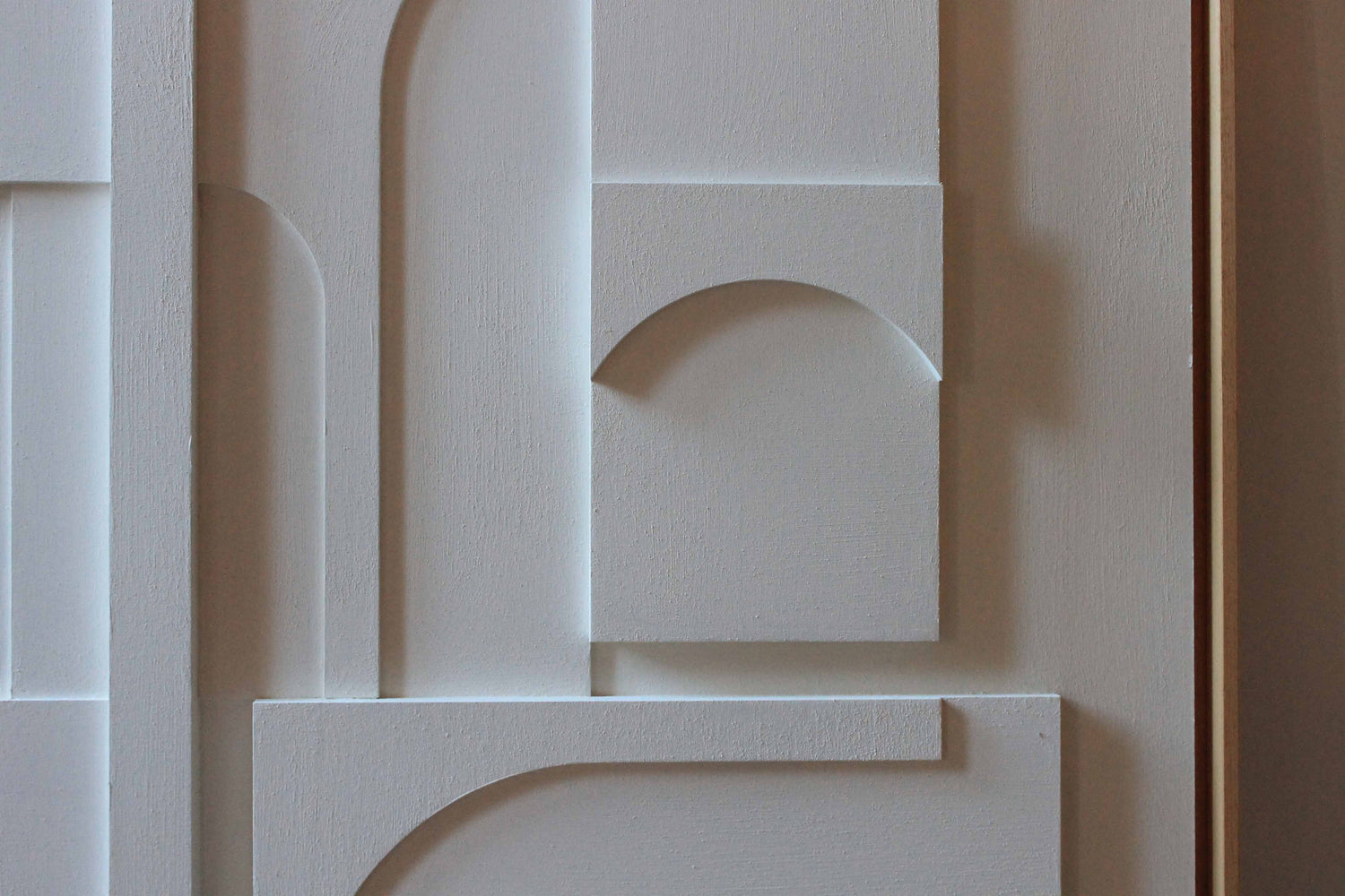 Comprar cuadro blanco con relieve